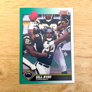 1991 Chargers Gill Byrd Card